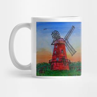 Watercolor Sketch - Thaxted Windmill, Essex 2018 Mug
